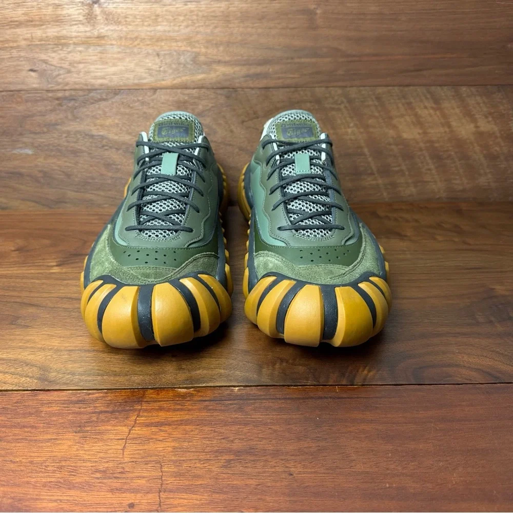 Onitsuka Tiger Dentigre Sneakers 'Green Orange' 1183A794 Mens 9 (Labeled Sample) - Picture 10 of 15